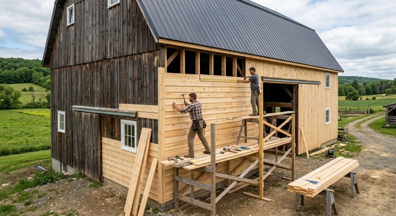 Barn Siding Installation in Lancaster County, SC