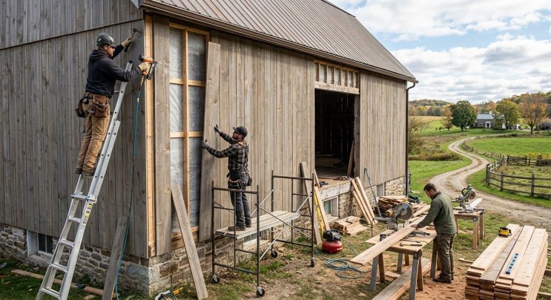 Barn Siding Replacement in Union County, NC