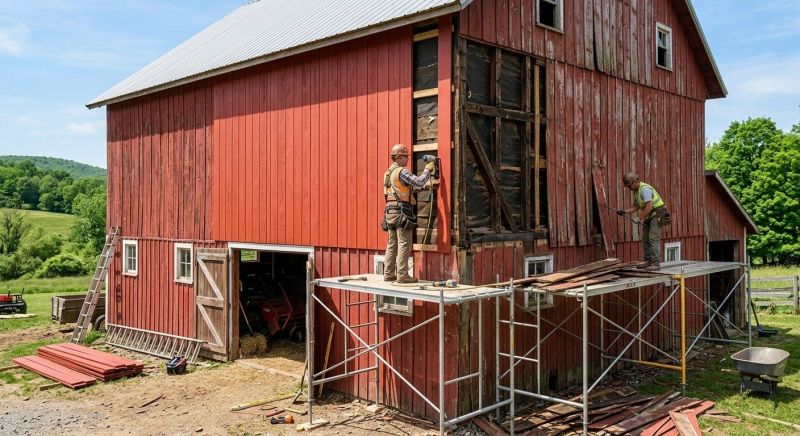 Barn Siding Replacement in Union County, NC
