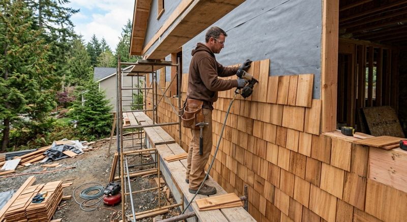 Cedar Siding Installation in Lancaster County, SC