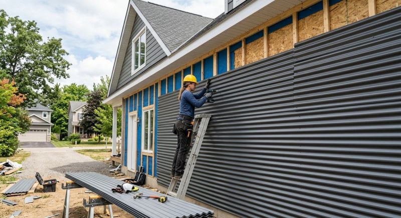 Corrugated Siding Installation in Union County, NC