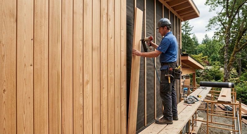 Faux Wood Siding Installation in Waxhaw, NC