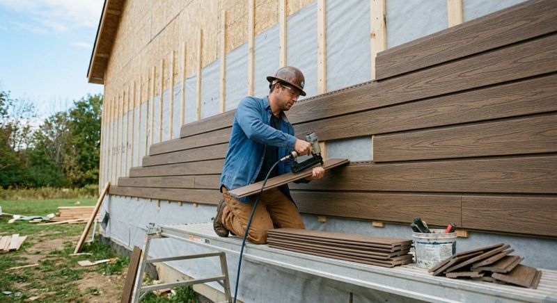 Faux Wood Siding Installation in Wingate, NC