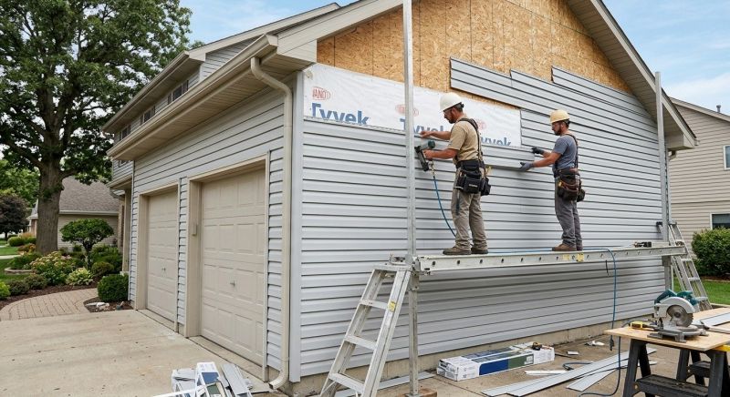 Garage Siding Installation in Union County, NC