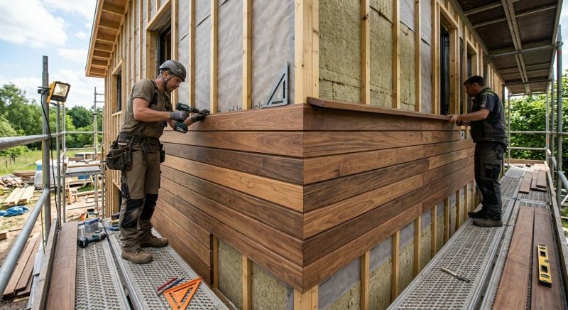 Hardwood Cladding Installation in Union County, NC