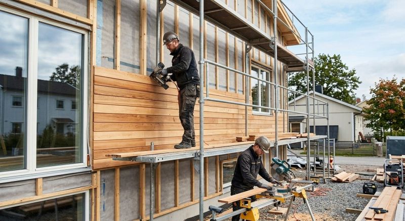 Hardwood Cladding Installation in Union County, NC