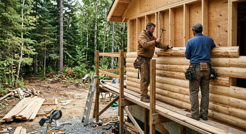 Log Siding Installation in Indian Trail, NC