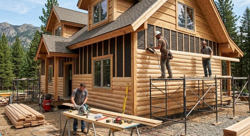 Log Siding Installation in Indian Trail, NC