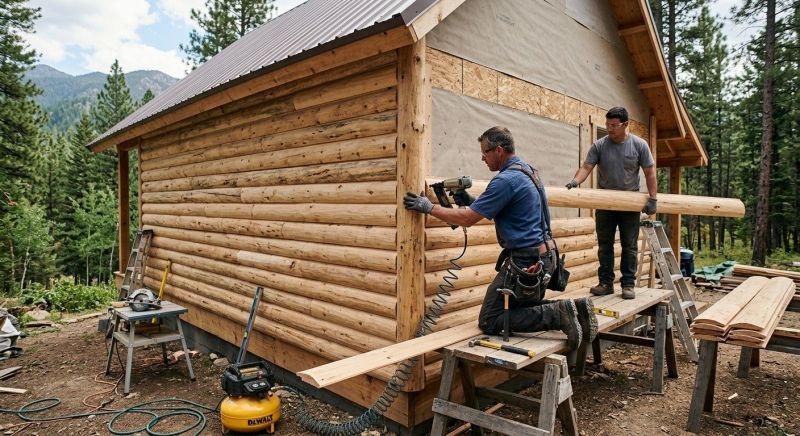 Log Siding Installation in Union County, NC