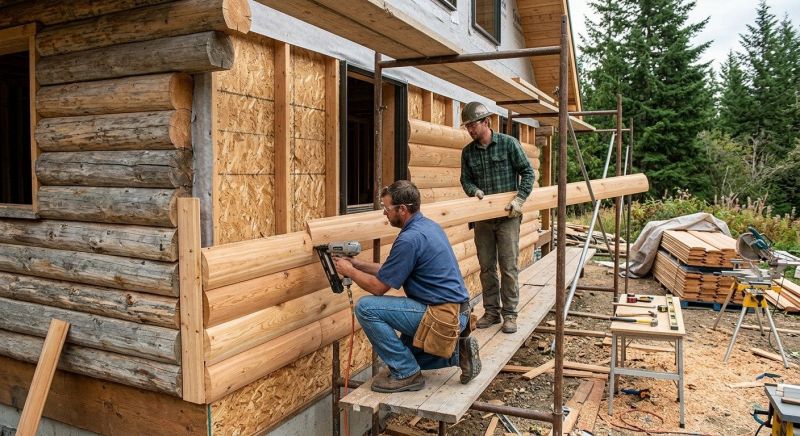 Log Siding Installation in Union County, NC
