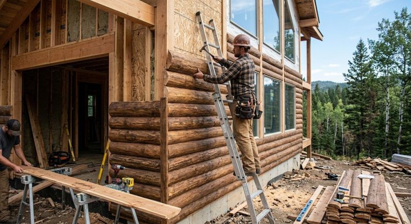 Log Siding Installation in Union County, NC
