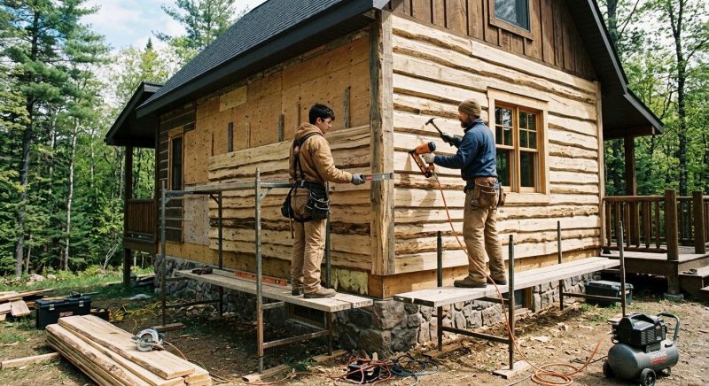 Log Siding Installation in Union County, NC