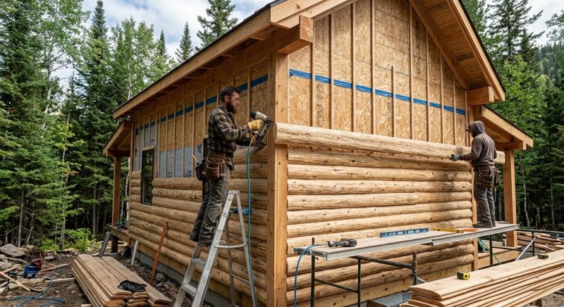 Log Siding Installation in Mecklenburg County, NC