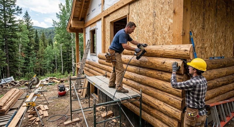 Log Siding Installation in Mecklenburg County, NC