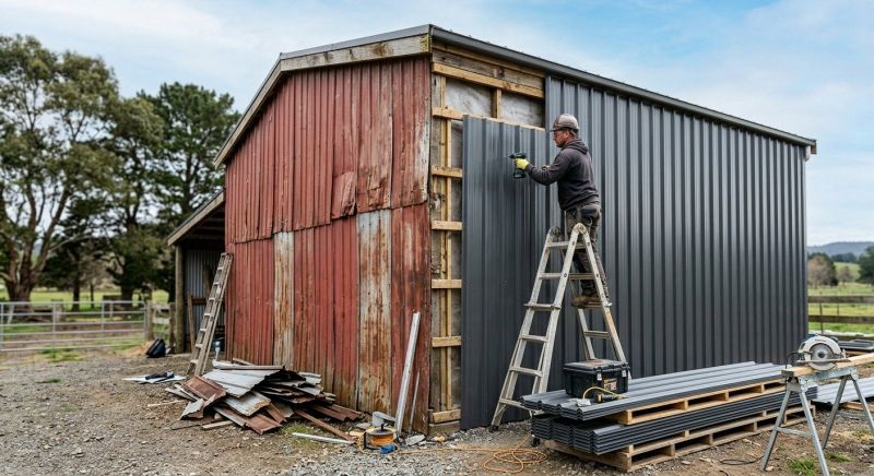 Metal Barn Siding Installation in Union County, NC