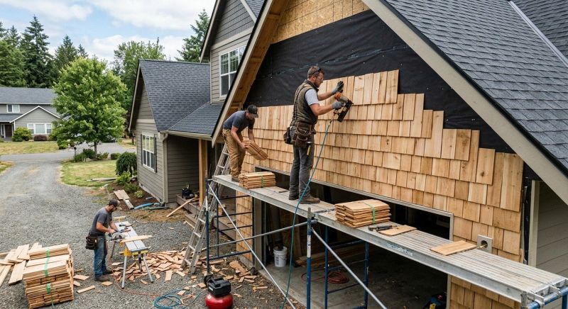 Shake Siding Installation in Wingate, NC