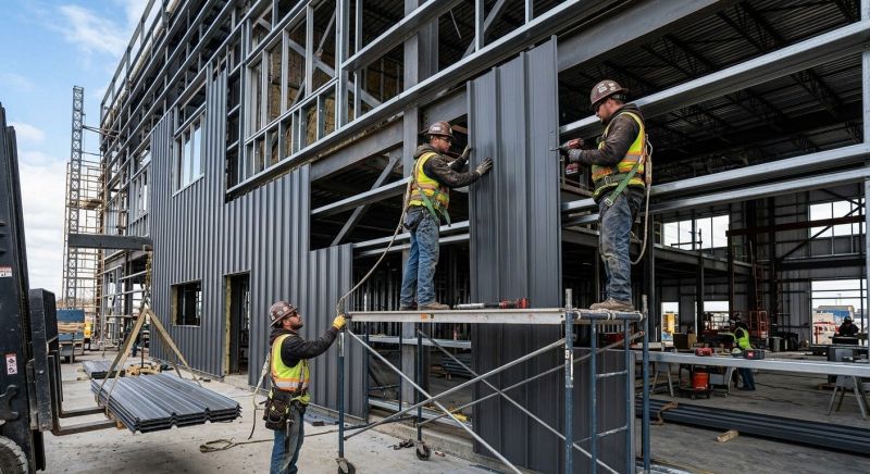 Steel Cladding Installation in Union County, NC