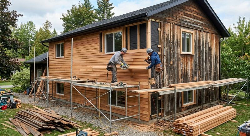Wood Cladding Installation in Locust, NC