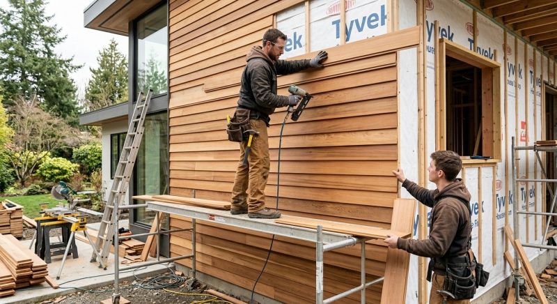 Wood Cladding Installation in Matthews, NC