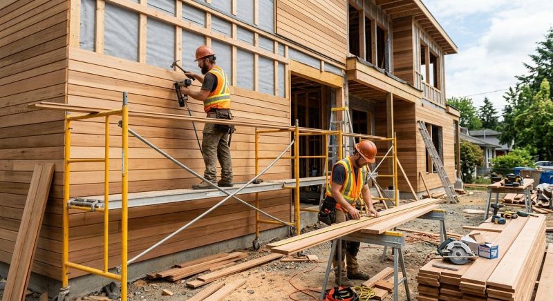 Wood Cladding Installation in Waxhaw, NC