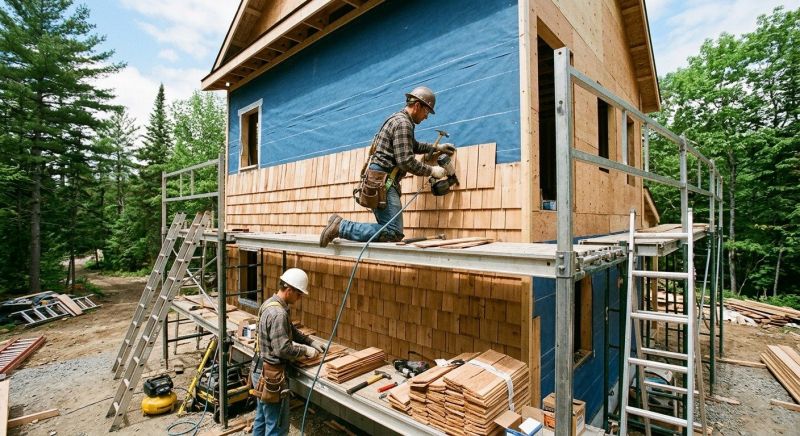 Wood Shake Siding Installation in Union County, NC
